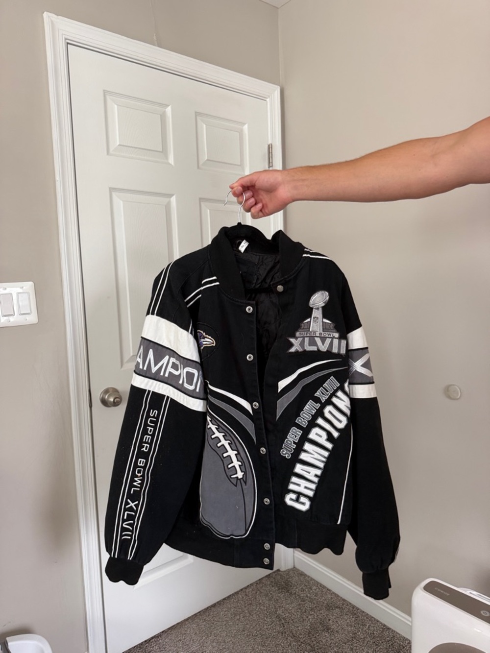 Baltimore Ravens Super Bowl XLVII Champions Vintage Jacket